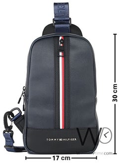 Tommy Hilfiger Plus Leather Tommy Hilfiger Crossbody Sling Navy Blue Bag For Men  - Image 3
