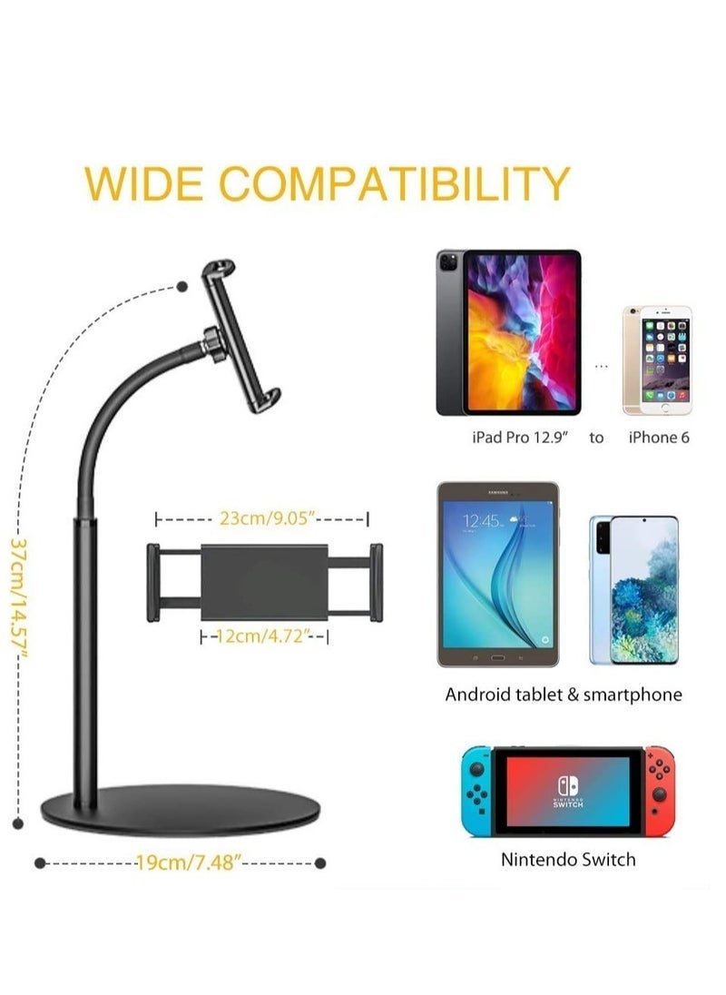 Gravity Tablet Stand Phone Holder, 360 Degree Rotating Adjustable Desktop Tablet Mount Compatible with iPad/iPhone/Nintendo Switch/Samsung Galaxy Tabs/Kindle - Image 2
