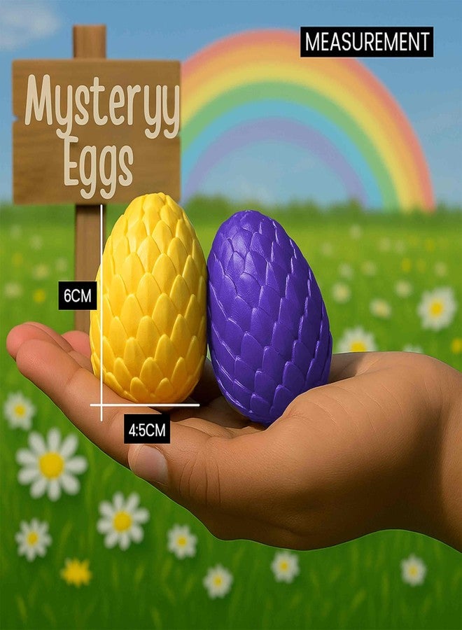 Vinglits Mystery Eggs – 3D Printed Animal Fidget Toys – Collectible Fidget Toys – Farm, Wild, Aqua, Bug, and Fantasy Themes – Packs of 2, 6, or 12 – Fun for Kids & Gifting (Wild Beasts, Pack of 2) - Image 3