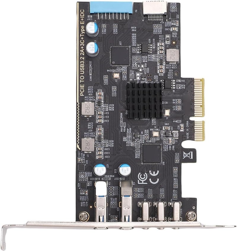 All need matching options Gugxiom PCIe to USB 3.2 Gen 2 Card, 10Gbps USB PCIe Card with 3xType C 2xType A Ports, PCI Express Expansion for Win for Linux for OS X Systems Small apartment fit - Image 5