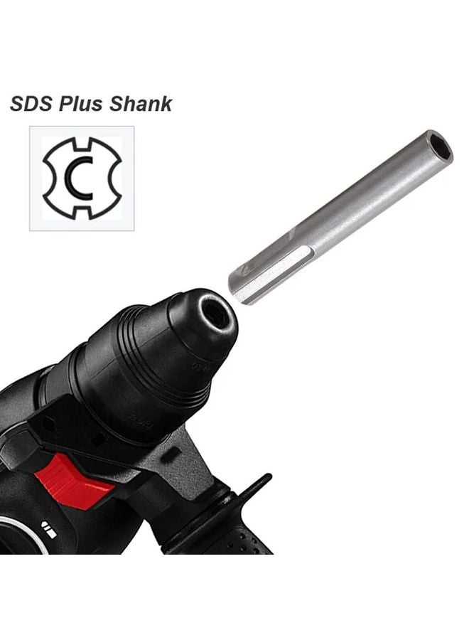 2pcs Silvery Hammer Drill Bit Adapter SDS Hex Shank Conversion Rod Sleeve - Image 4