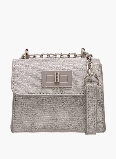 فلورا بيلا من شو إكسبرس Girls Embellished Crossbody Bag With Chain Strap And Flap Closure