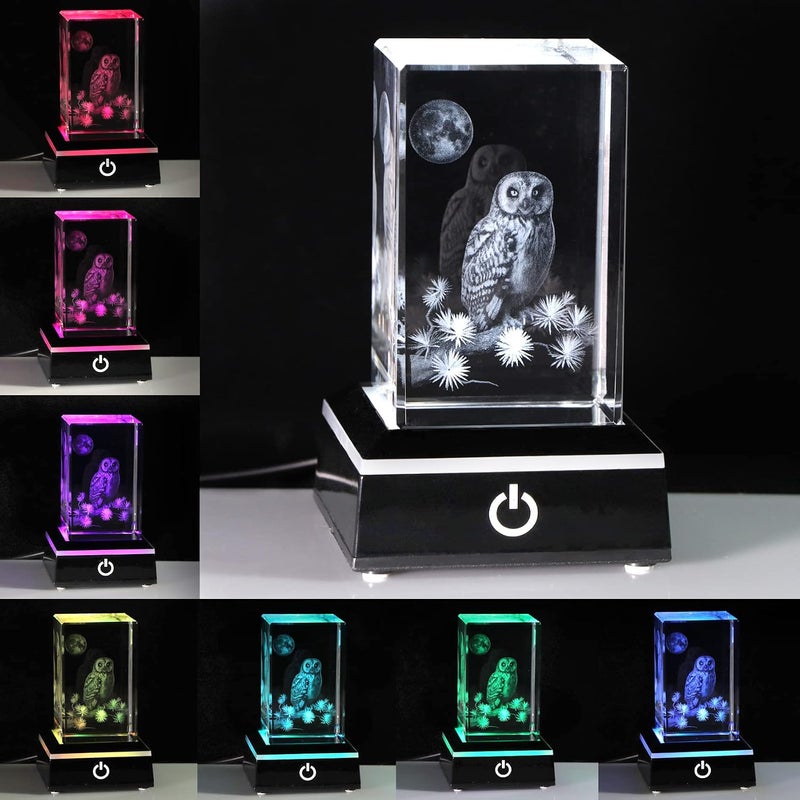 Qianwei 3D Solar System Crystal Ball Night Light 80mm, K9 Crystal Planet Model with 6-Mode Color Changing LED Base, Laser Engraved Galaxy Lamp for Bedroom Desk Decor, Astronomy Space Gift for Kids and Adults - Image 2