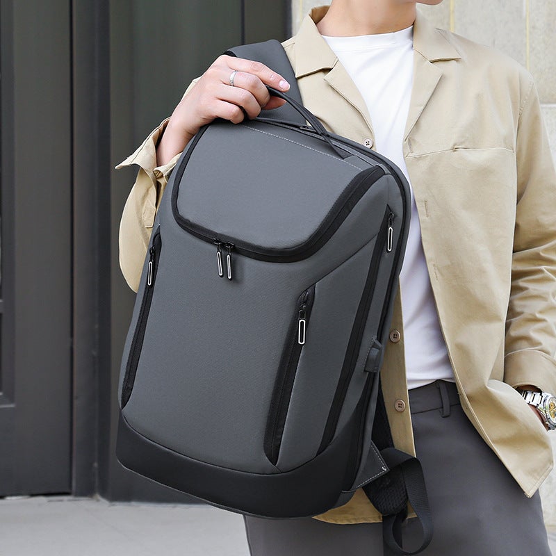 Waterproof Business Commuter Backpack, 20-35L, Oxford Cloth - Image 2