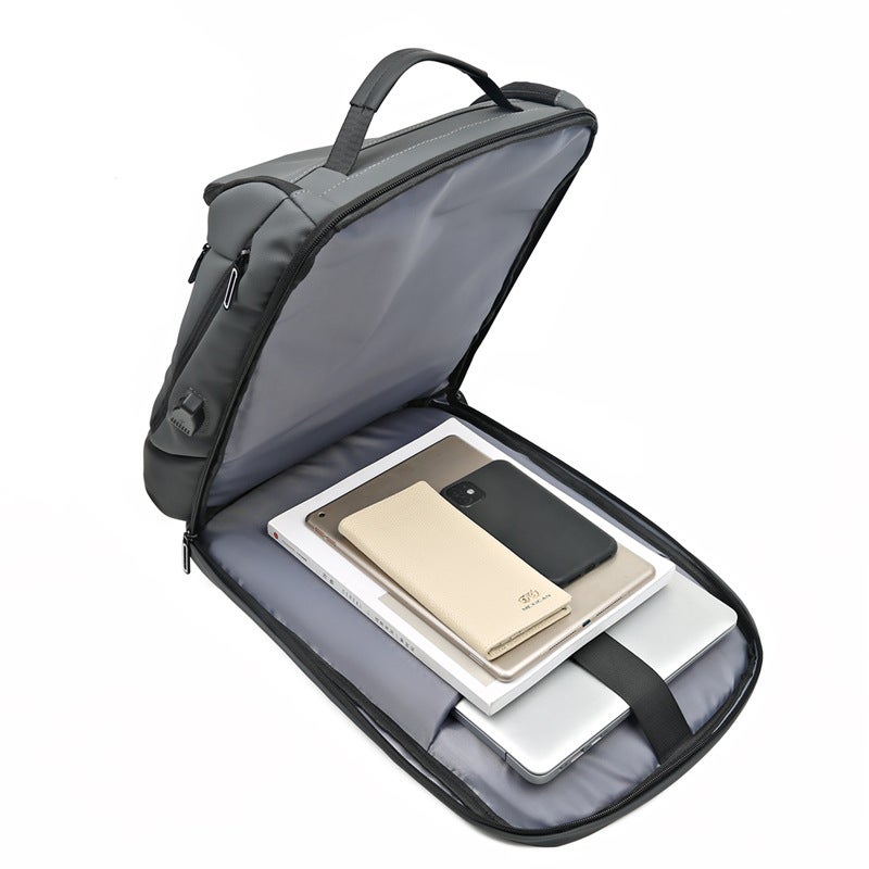 Waterproof Business Commuter Backpack, 20-35L, Oxford Cloth - Image 4