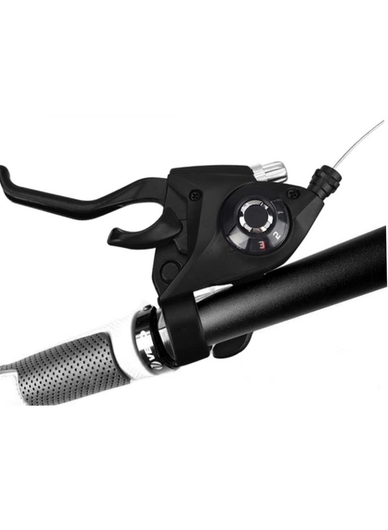 Generic Bike Shifters, 2Pcs Gear Levers for Mountain Bikes Road Bike Shifters Gear Shift Brake Combination with Brake Cable, 3x7 Speed Changer Shifter Set Cycle Gear Shifter Transmission for Mtb Road Bike - Image 3