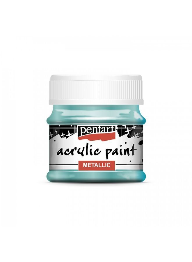 بينتارت طلاء أكريليك 50 مل ، تركواز معدني