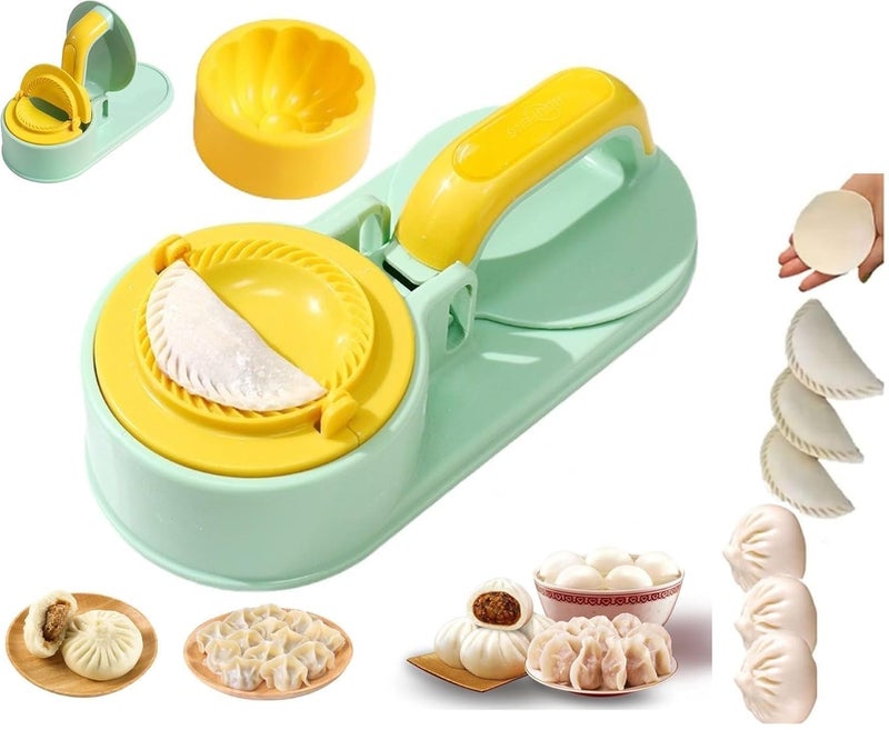 MVM Enterprise MVM Enterprise New 3 in 1 Dumpling Maker Momo Maker Gujiya Maker Machine Momos Maker Machine Kajjikayalu Karanji Maker Samosa Maker Skin Press Mould for Ghughra with Dumpling Puri Maker Pack of 1  - Image 1