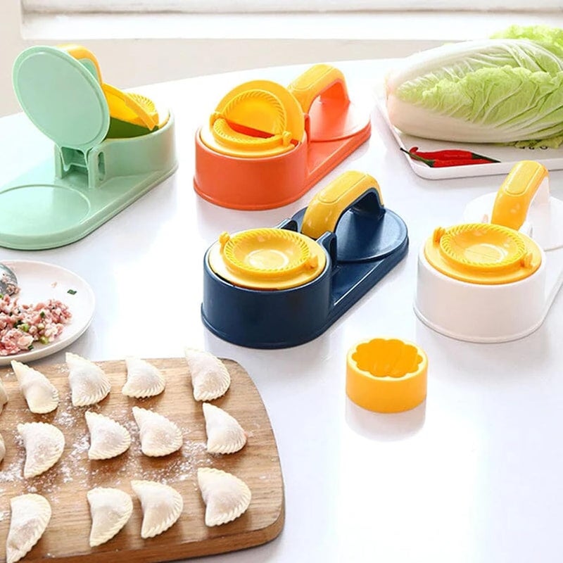 MVM Enterprise MVM Enterprise New 3 in 1 Dumpling Maker Momo Maker Gujiya Maker Machine Momos Maker Machine Kajjikayalu Karanji Maker Samosa Maker Skin Press Mould for Ghughra with Dumpling Puri Maker Pack of 1  - Image 4