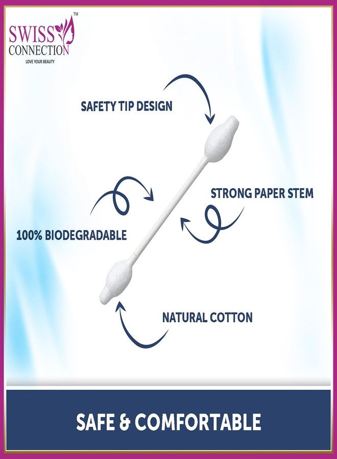 Swiss Connection Baby Grooming Care Kit-Hair Brush-Comb,Nail Filer & Nail Clipper-Soft Baby Towel-Safe Compact ||Baby Cotton Swabs-Made of Pure-Soft Cotton Use-Navel-Ears-Armpits, Things-(Pack of 8) - Image 5