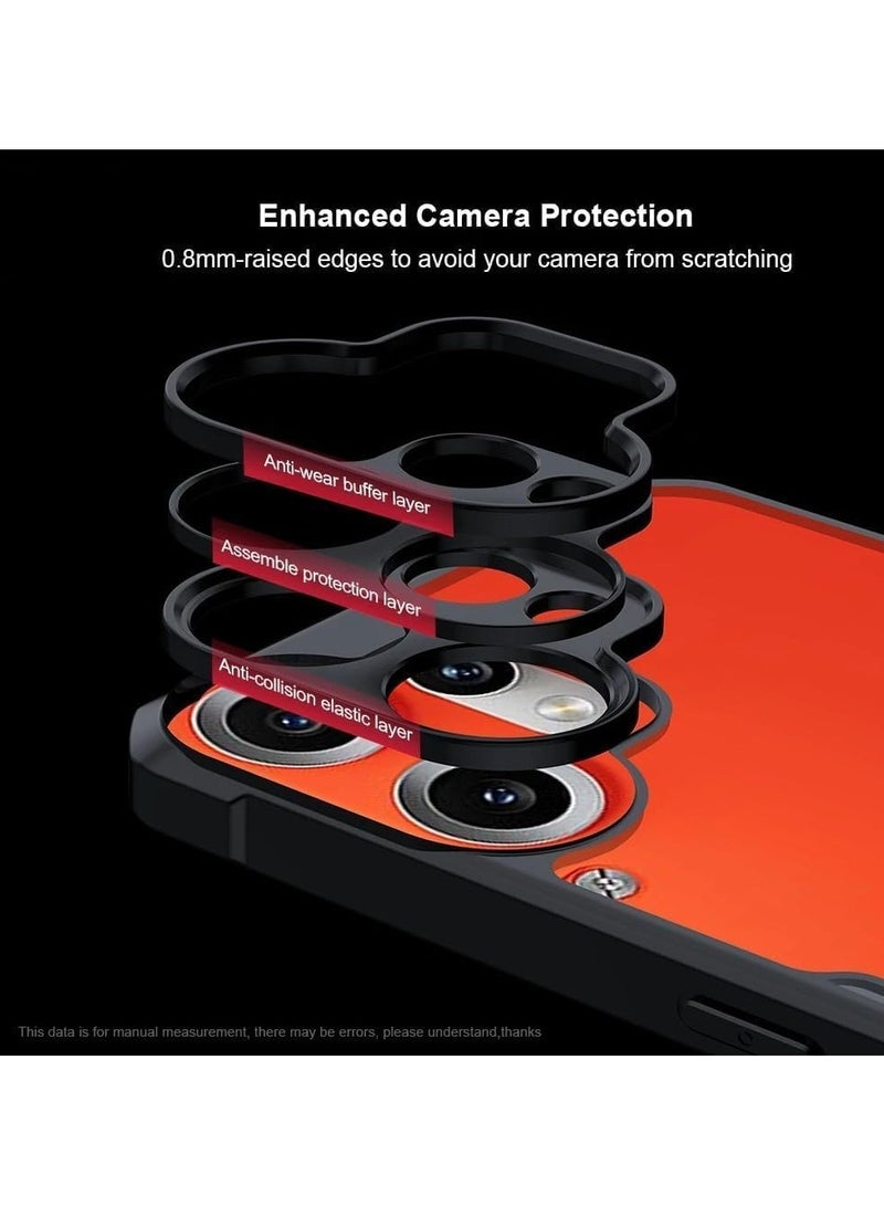 Case for Nothing Phone CMF 2 Pro Case,Ultra-Thin Lightweight Cover Soft TPU Bumper + Acrylic Back Airbags Shookproof Drop Protection-Black  - Image 4