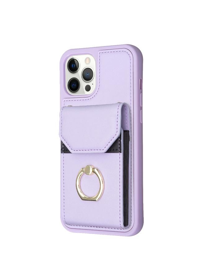 S-TOP Case For iPhone 14 Pro Max BF29 Organ Card Bag Ring Holder Phone Case - Image 2