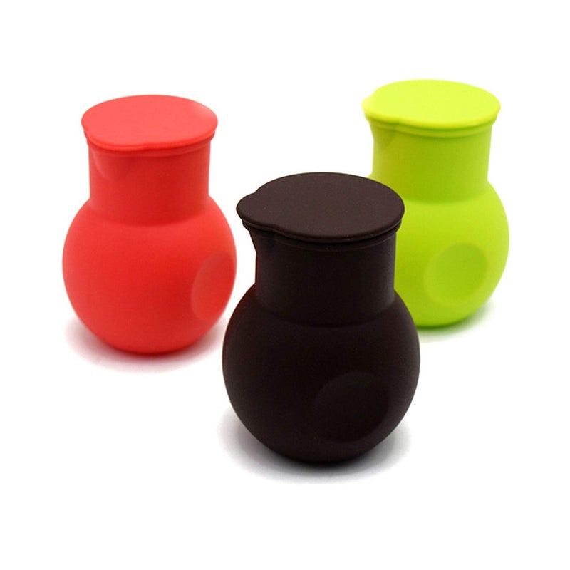 DD-life DDlife 3 Pcs Silicone Chocolate Melting Pot Butter Sauce Milk Microwave Baking Pouring Tool