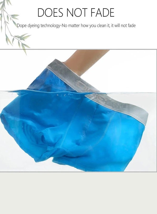 دايس ملابس داخليه بوكسر الوان سادة للرجال 10 قطع من القطن الناعم - Image 5