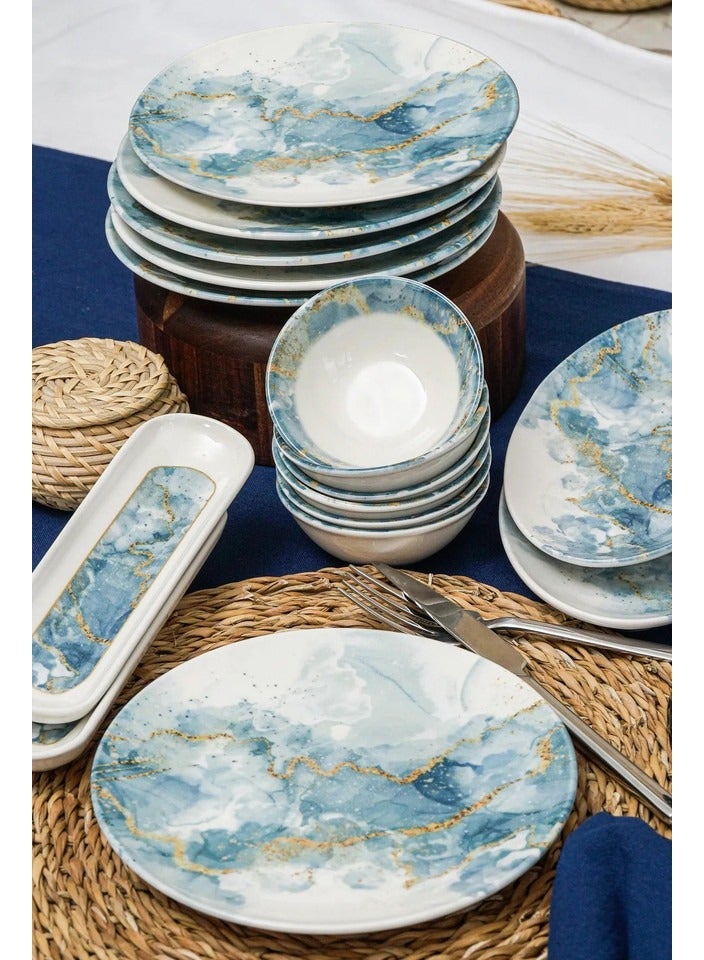 فاريكا البورسلين طقم إفطار بورسلين مكون من 16 قطعة و6 حصص من بولوت - Image 2