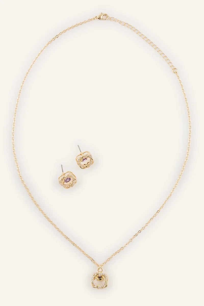 Woman Necklace and Earrings 2 piece Set