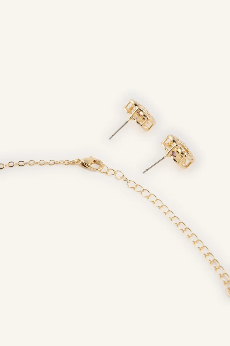 Defacto  Woman Necklace and Earrings 2 piece Set for Women | Best Price UAE