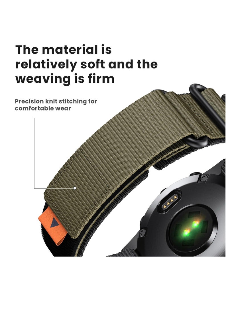 Compatible with Fenix 7X Fenix 6X Fenix 5X 26MM Nylon Strap Replacement for Fenix 5X Plus Fenix 6X Pro,Fenix 3 Fenix 3 HR,Descent Mk1 Mk2 Mk2i,D2 Delta PX,tactix Delta,Enduro,Enduro 2 Smartwatches - Image 2