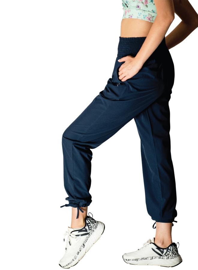 زيسي بنطلون نسائي بخصر مرتفع ورباط مكشكش - Image 1