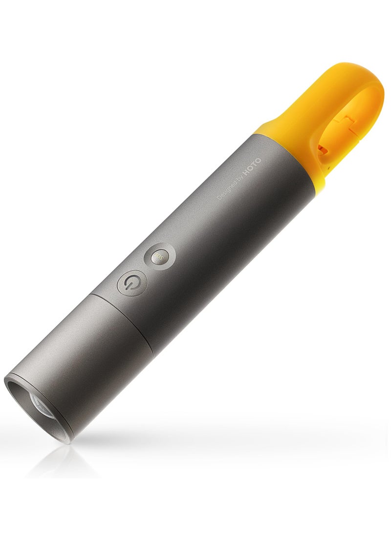 HOTO HOTO Flashlight Lite, Zoomable, LED,USB-C Rechargeable,1000 Lumens,5 Modes (SOS and Strobe), Tactical and Portable Handheld Flash Light for Camping, Emergencies, Home Use, etc  - Image 2
