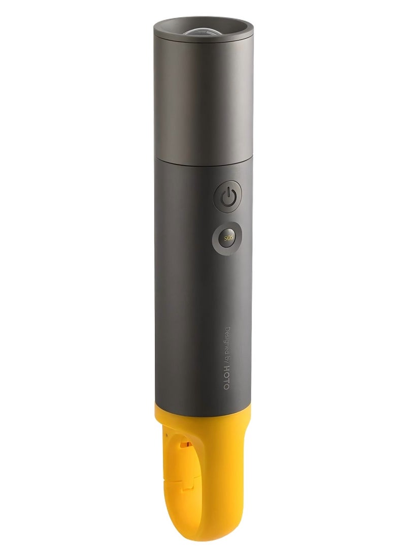 HOTO HOTO Flashlight Lite, Zoomable, LED,USB-C Rechargeable,1000 Lumens,5 Modes (SOS and Strobe), Tactical and Portable Handheld Flash Light for Camping, Emergencies, Home Use, etc  - Image 3