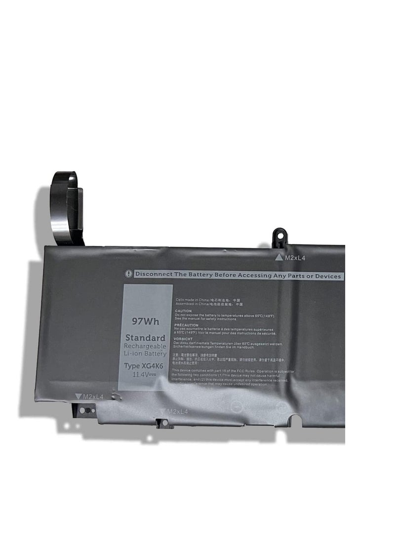 Terabyte 97Wh XG4K6 compatible Laptop Battery for Dell XPS 17 9700 9710 9720 9730 Precision 5750 5760 5770 Mobile Workstation P92F P92F001 P92F002 P92F003 Series F8CPG 01RRR 3F8CPG 5XJ6R KVPMY 0YY3V KRDHV 0F8CPG 3ICP7/54 - Image 2