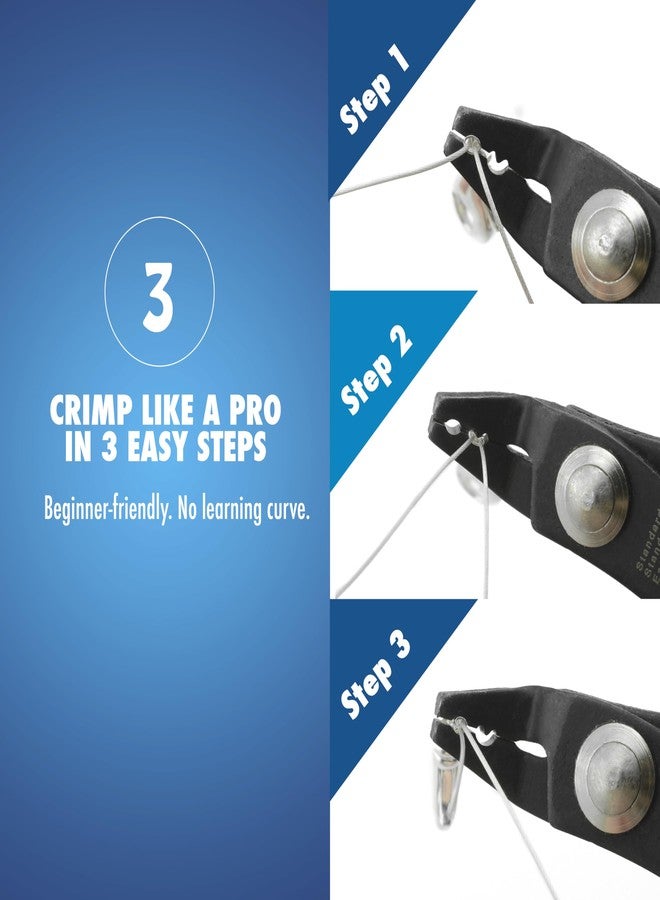 Beadalon Crimp Tool Standard - Fits Crimp Beads #1-3, Crimp Tubes #2-3, Dark Blue, Pocket Travel Size 4 in / 10.1 cm - Image 3