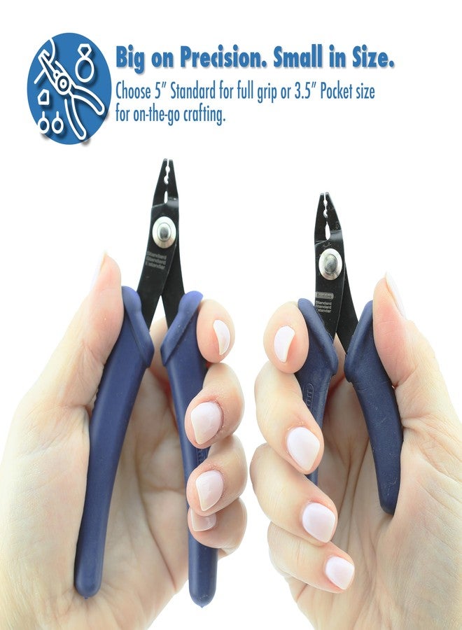 Beadalon Crimp Tool Standard - Fits Crimp Beads #1-3, Crimp Tubes #2-3, Dark Blue, Pocket Travel Size 4 in / 10.1 cm - Image 5