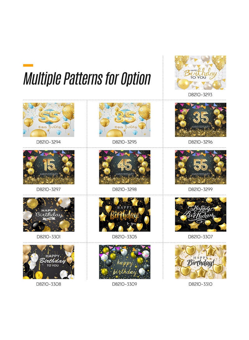 NIBEMINENT Birthday Photography Studio Background Multicolour - Image 5