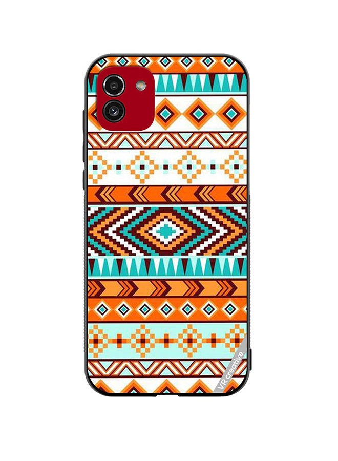 VR CREATIVE Protective Case Cover For Samsung Galaxy A03 Layer Design Multicolour - Image 1