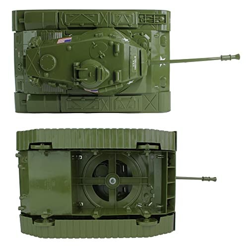 Tim Mee Toy Walker Bulldog Tank Playset- OD Green 13pc - Made in USA - Image 5