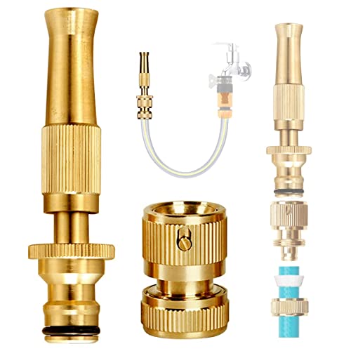 VENEKETY Nozzle Water Spray Gun Water Jet pipe Nozzles Spray Gun SUITABLE for 1/2" pipe For Gardening And Washing (Without Hose Pipe) - Image 1