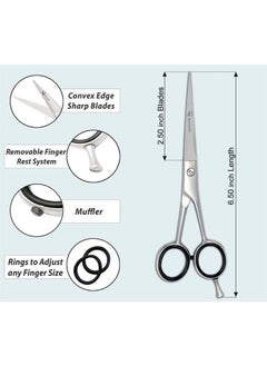 Professional Hair Cutting Scissors - Barber Shears for Salon and Home Use - Sharp Durable Razor Edge Tijeras De Peluqueria Profesional - Comfortable Grip Handles with Case by Ruvanti - pzsku/Z6250D029103EA2A9E1F7Z/45/_/1690888268/dea32aa7-2212-4d3e-9097-5891780355ee