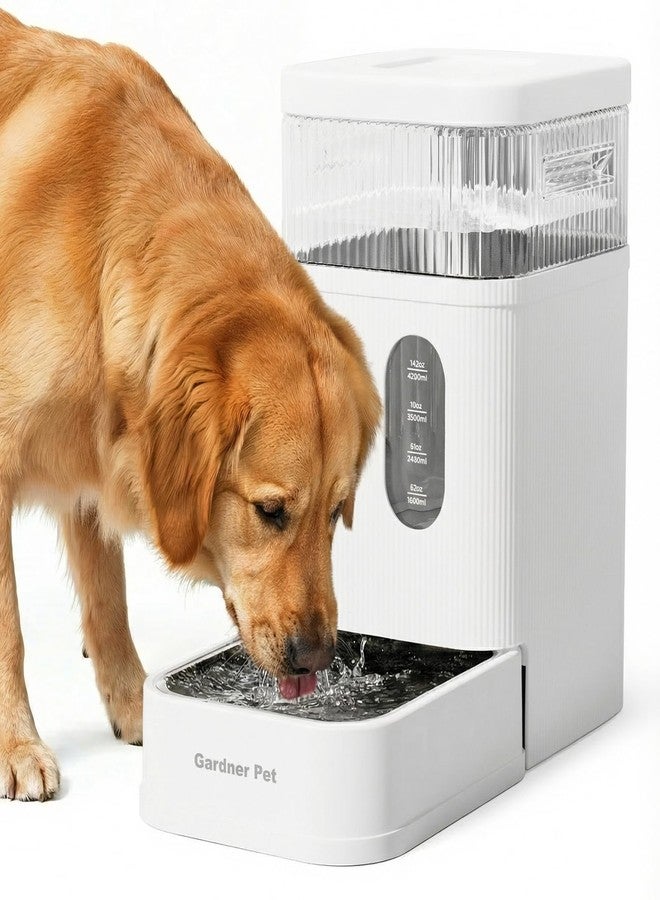 Gardner Pet Automatic Dog Water Dispenser Gravity Waterer (White, 8.5L) - Image 1
