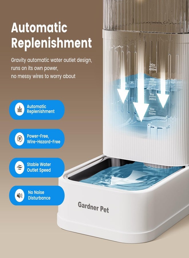 Gardner Pet Automatic Dog Water Dispenser Gravity Waterer (White, 8.5L) - Image 4