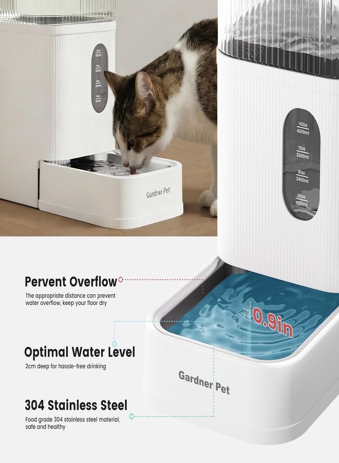 Gardner Pet Automatic Dog Water Dispenser Gravity Waterer (White, 8.5L) - Image 3