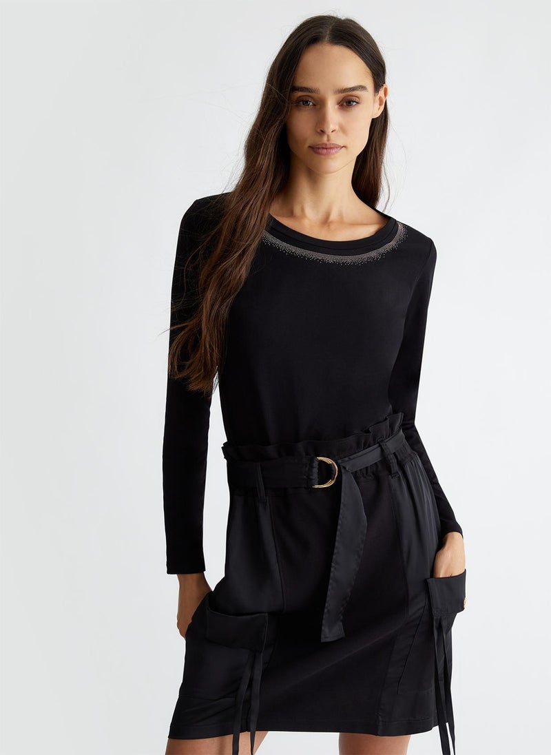 Liu Jo T-shirt with rhinestones - Image 1