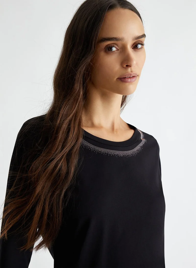 Liu Jo T-shirt with rhinestones