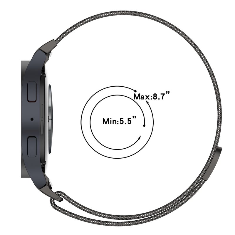 For Samsung Smart Watch Galaxy Watch6/5/4 Classic Milan Magnetic Replacement Wristband - Image 5
