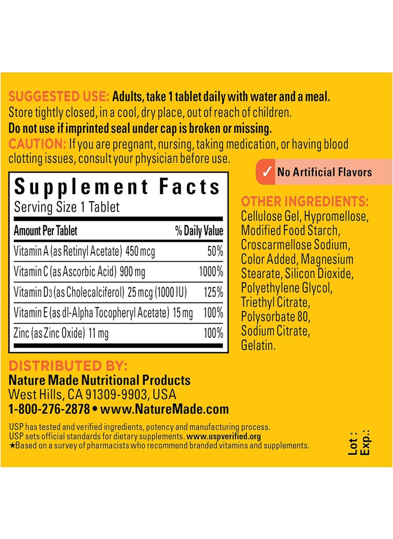 Nature Made - Super C Immune Complex Tablet With Vitamin C D And Zinc 60 Tablets - Image 1