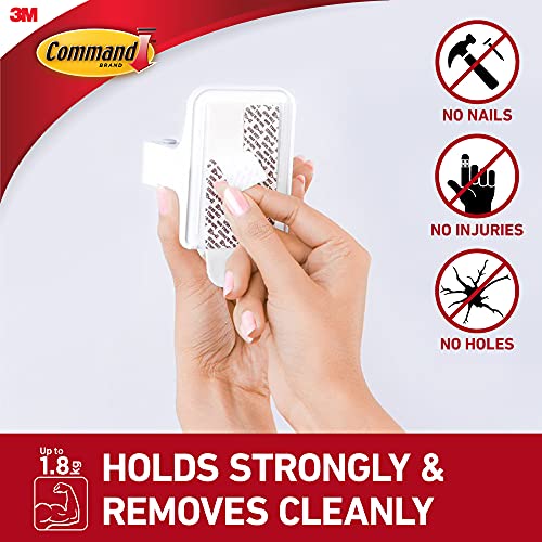 Command Broom and Mop Grippers Wall Hook, Damage Free Hanging Wall Mount Broom and Mop Holder, No Tools Household Cleaning Organizer for Living Spaces, 1 Hanger and 2 Command Strips - Image 2