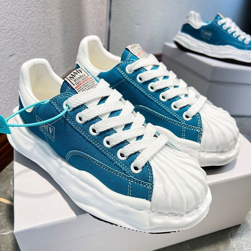 2023 New Sanyuan Kangyu Dissolved Shoes Mmy Shell Head Thick Bottom Putian Men'S Shoes Casual Canvas Board Shoes For Children - Image 5