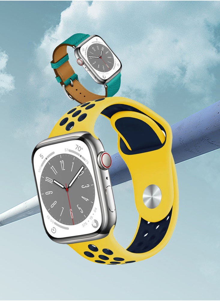 Perfii - 5pcs Watch Bands Replacement for Apple Watch Strap Compatible with Apple Watch 42/41/40/38mm Series 10/9/8/7/6/5/4/SE - Image 1