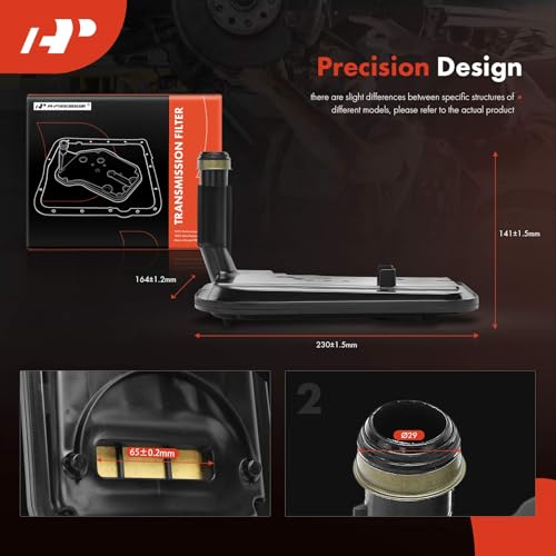 A-Premium Automatic Transmission Fluid Filter with Pan Gasket, Compatible with Cadillac CTS 2015, ATS 2015 & Chevrolet Caprice 2011-2017, SS 2016-2017 & Pontiac G8 2009, Replaces 24235900, 24236932 - Image 5