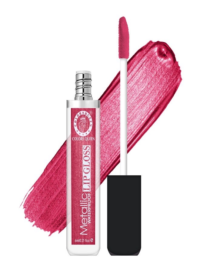 Colors Queen Metallic Waterproof Lip Gloss | Lightweight Lip Gloss with High Shine | Glossy Liquid Lipstick with Shimmer for Smooth & Shiny Lips, Non-Sticky Formula (13 - Warm Bronze) - Image 2