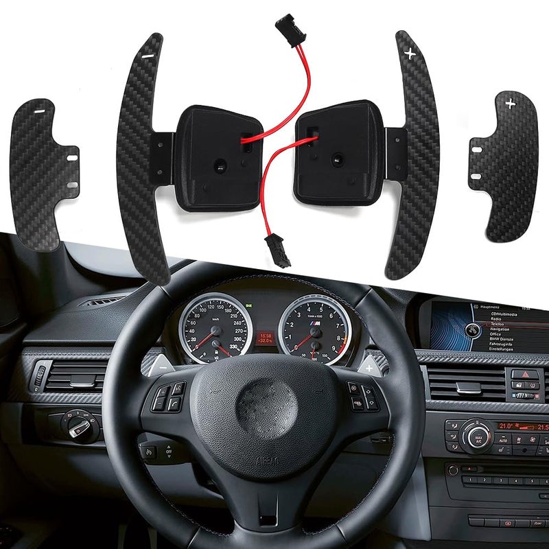 Yipmotiv Steering Wheel Magnetic Paddle Shifter for BMW E Series - Carbon Fiber Extension