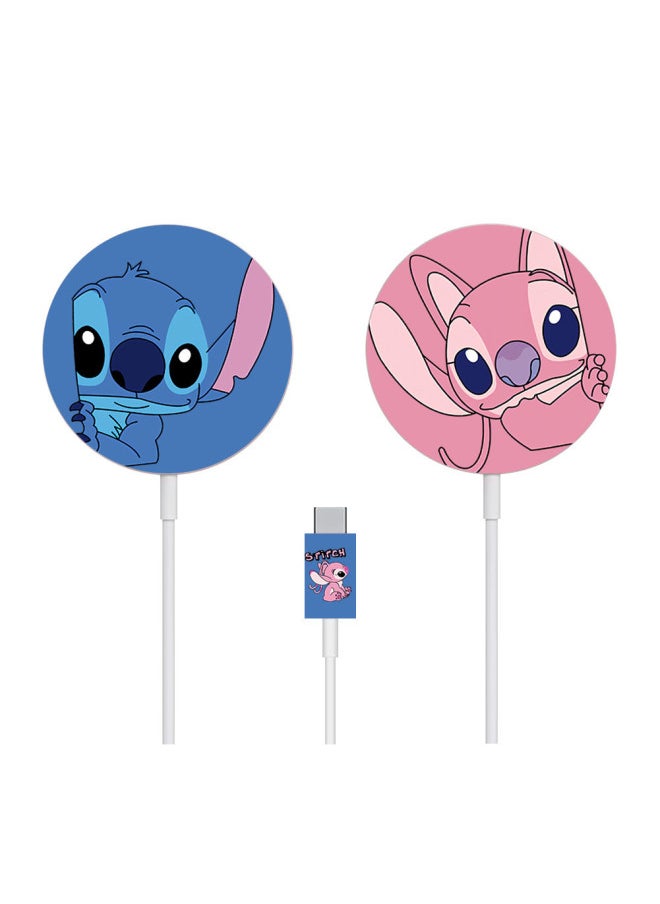 Generic - Applicable To For Apple Magsafe Charger Frosted Cartoon Stickers 12 Magnetic Wireless Charger Film Skin Pain Stickers-Color:TN-MSF-0008 - Image 1