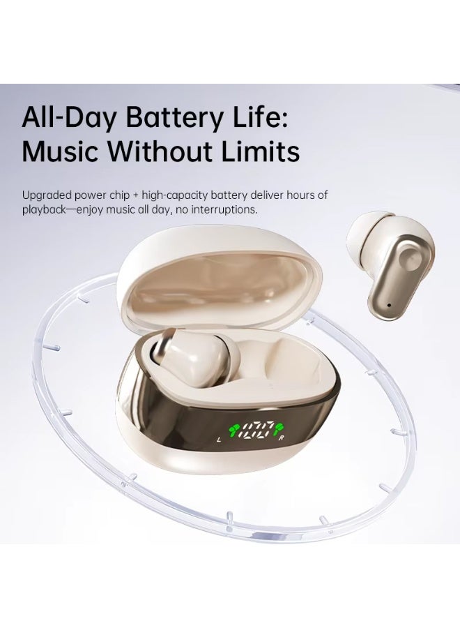 MINI550-Wireless headphones in-ear high-fidelity stereo headphones with noise cancellation feature and LED display mini headphones - Image 3
