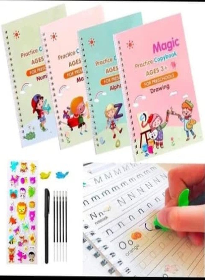 HB Plus Sank Copybook (4 Books + 10 Refills + 1 Pens + 2 Grips) - Magic Book for Kids, Mama Magic, Sank Magic - Explore Creative Learning - Image 2