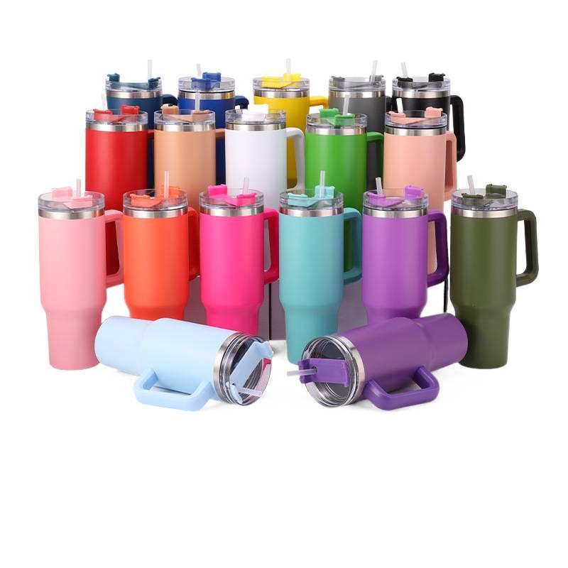 40 oz Stainless Steel Coffee Mug with Sipper Lid and Cup Holder Friendly - Image 2
